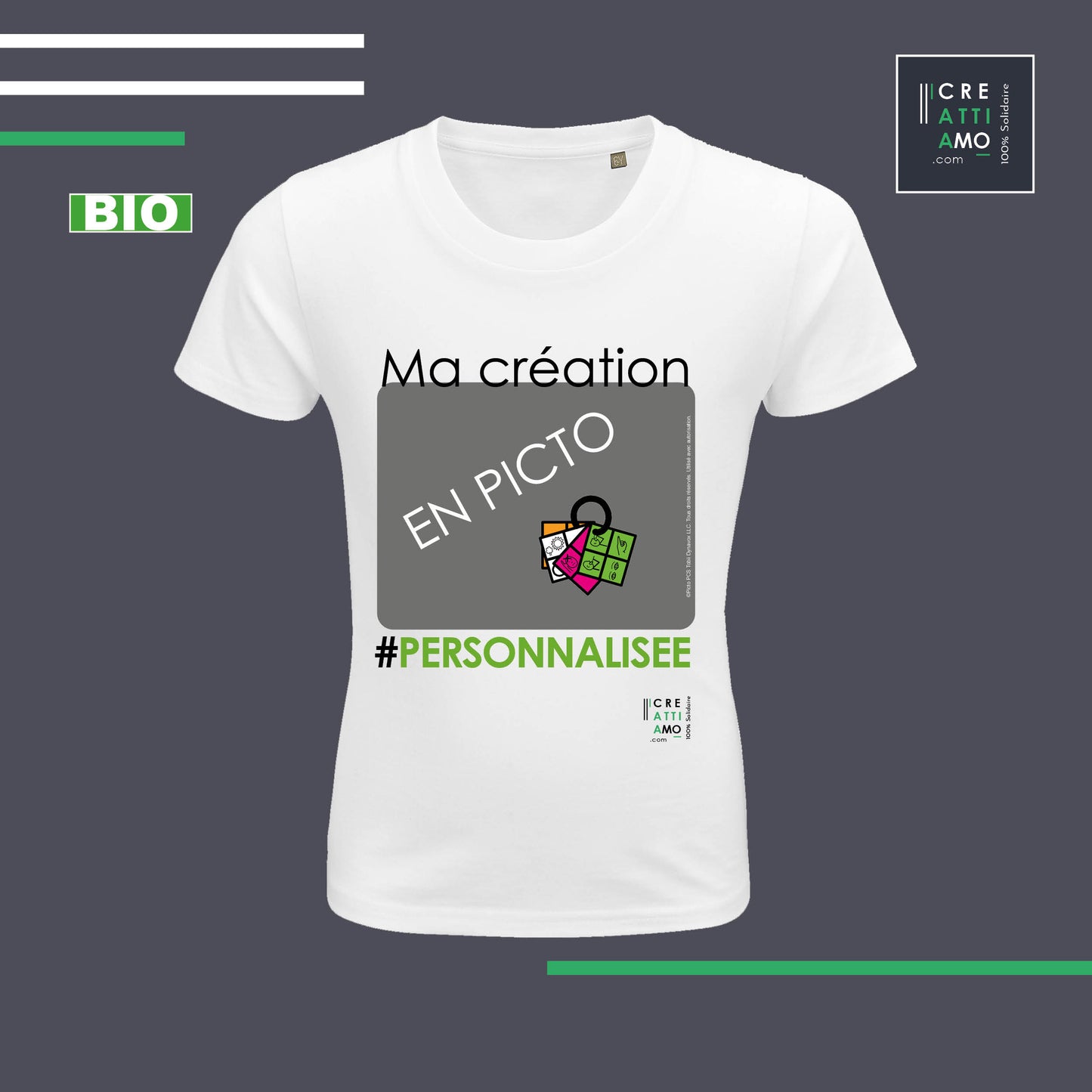 Tee-shirt enfant 100% coton BIO - La CAA en chanson !