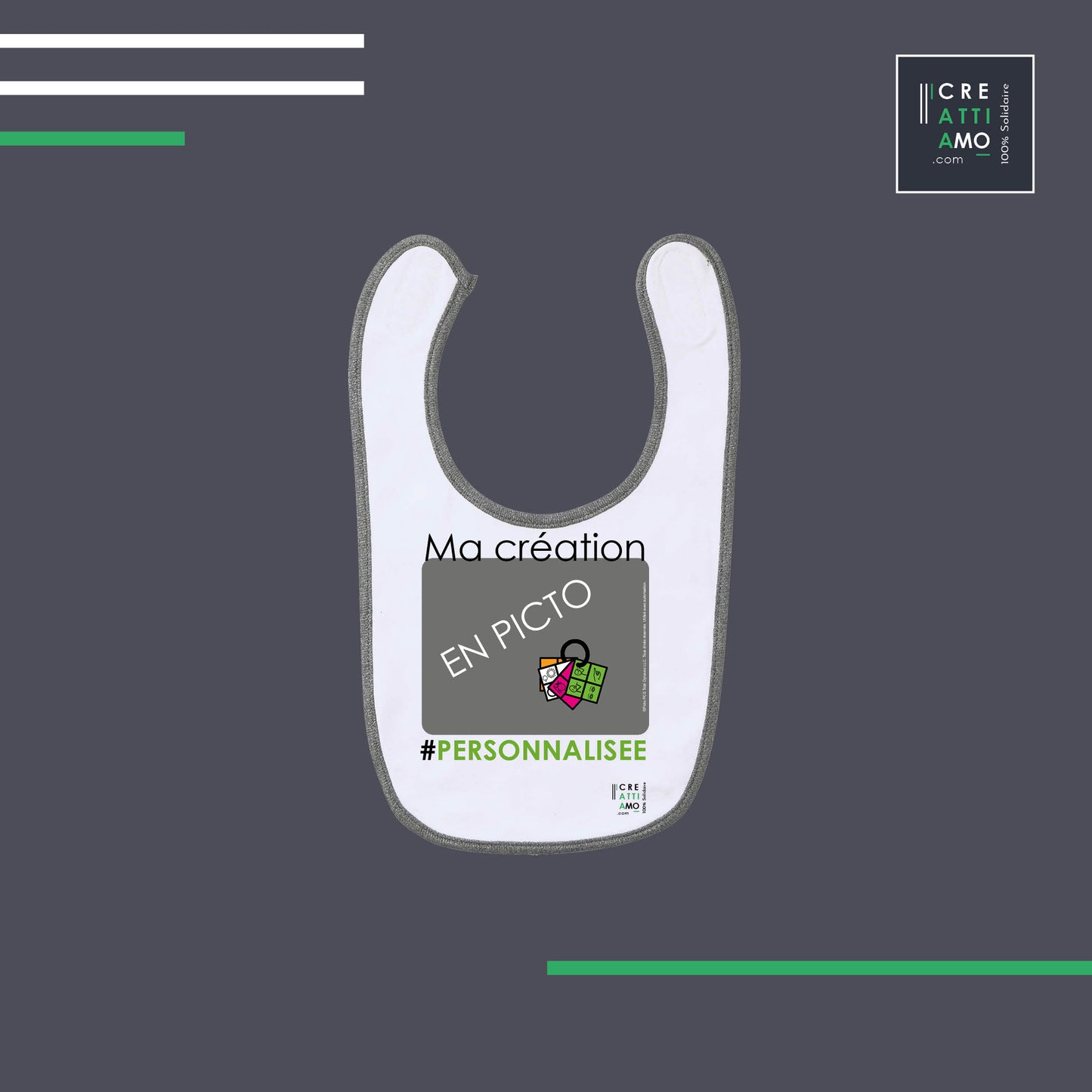 7- Bavoir pour bébé 100% coton - La CAA au quotidien !