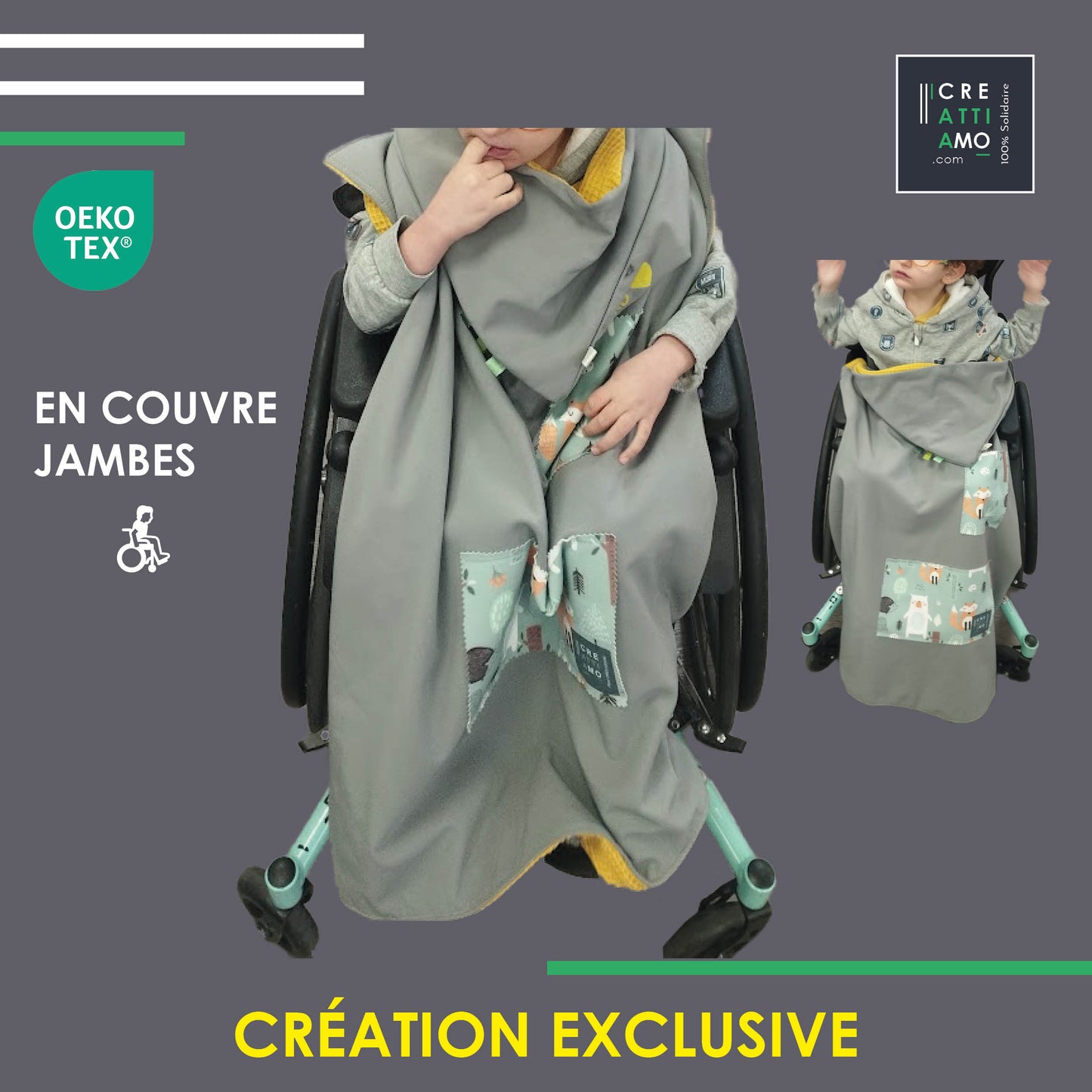 1- Couverture magique : nomade, multifonctions / couvre jambes